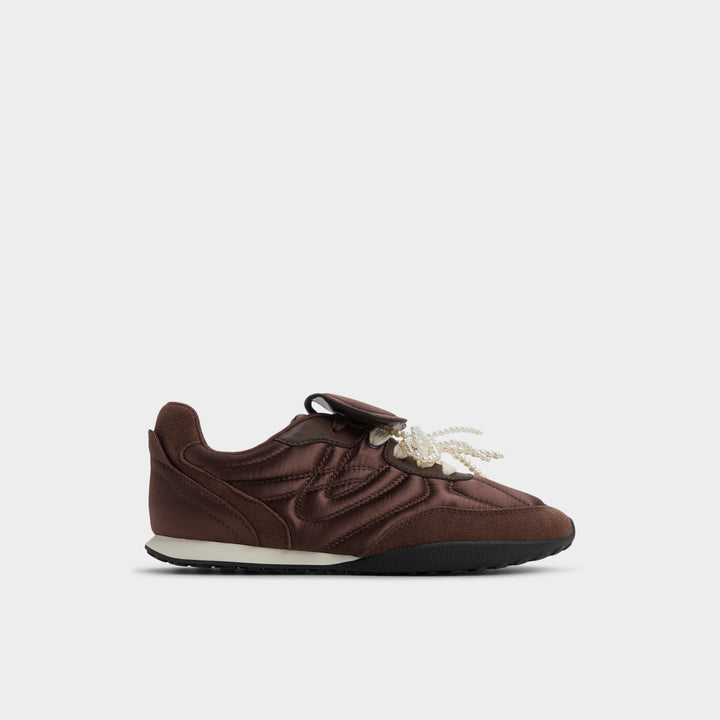 Sapatilhas rasas em castanho - GIALDAN