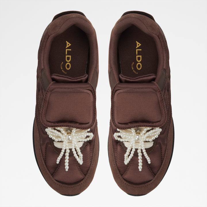 Sapatilhas rasas em castanho - GIALDAN