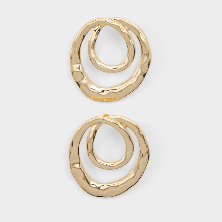 Brincos longos em dourado - GLEEMA