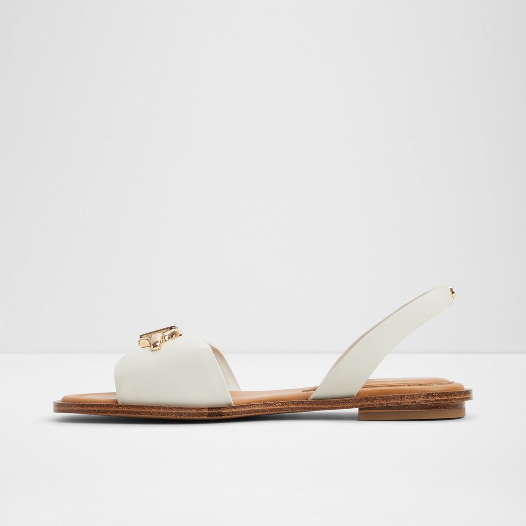 Sandálias rasas em branco - GOASSI