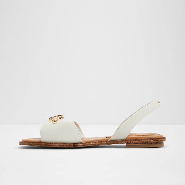 Sandálias rasas em branco - GOASSI