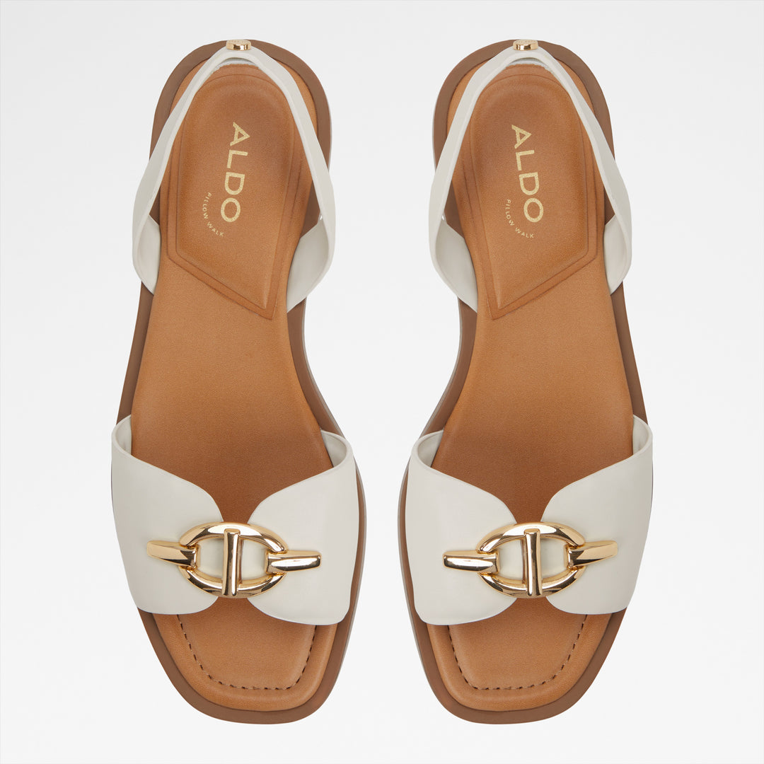 Sandálias rasas em branco - GOASSI