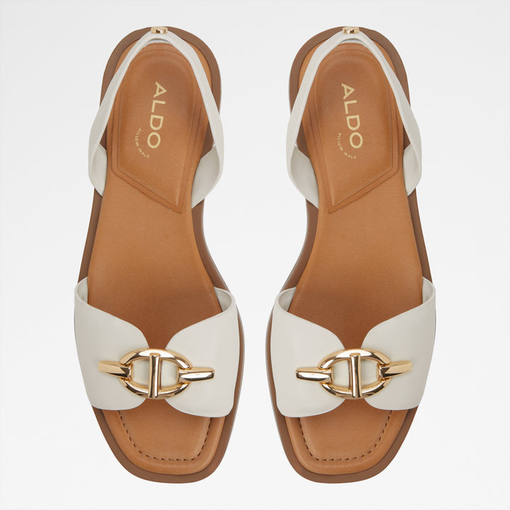 Sandálias rasas em branco - GOASSI