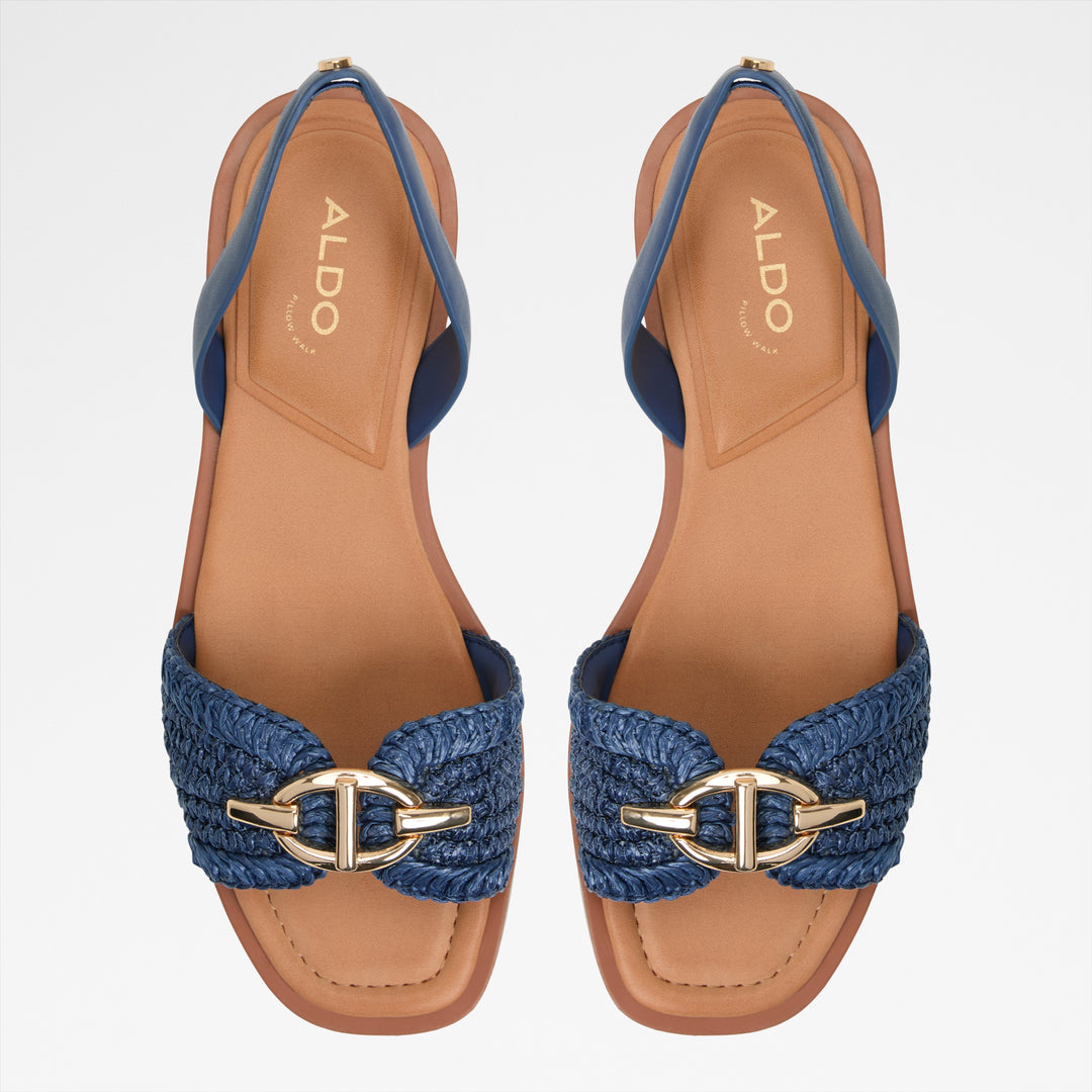 Sandálias rasas em azul marinho - GOASSI