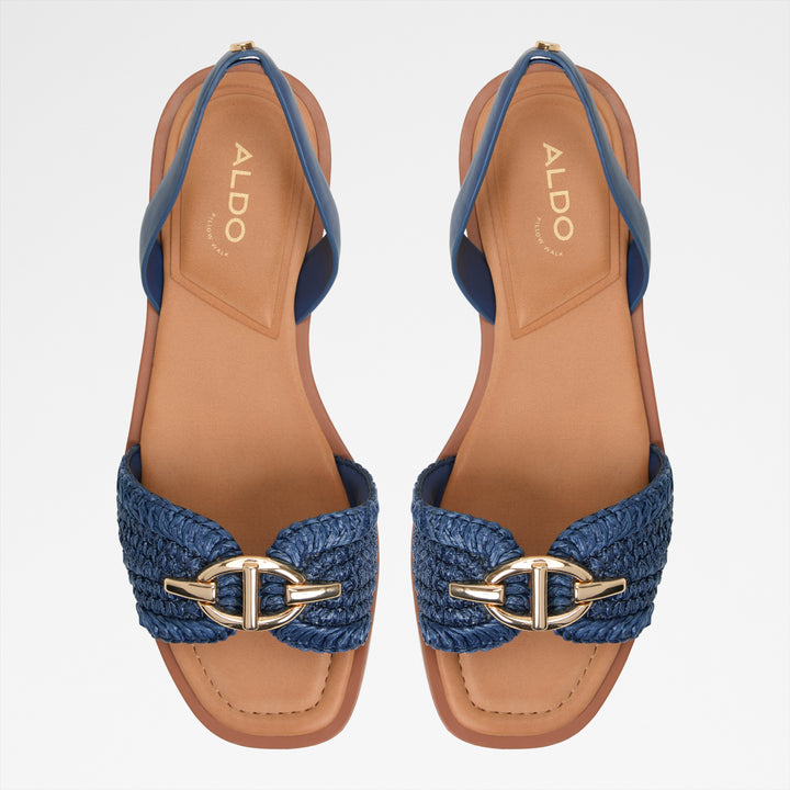 Sandálias rasas em azul marinho - GOASSI