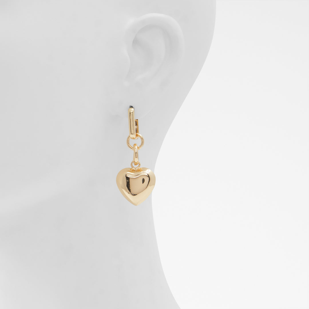 Brincos curtos em dourado - GOLDENHEART