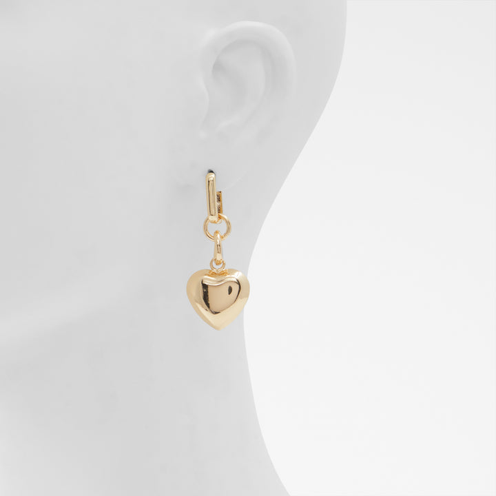 Brincos curtos em dourado - GOLDENHEART