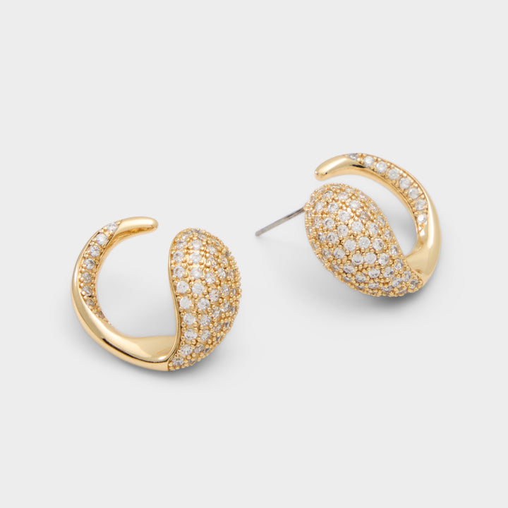 Brincos curtos em dourado - GWENDOLYN