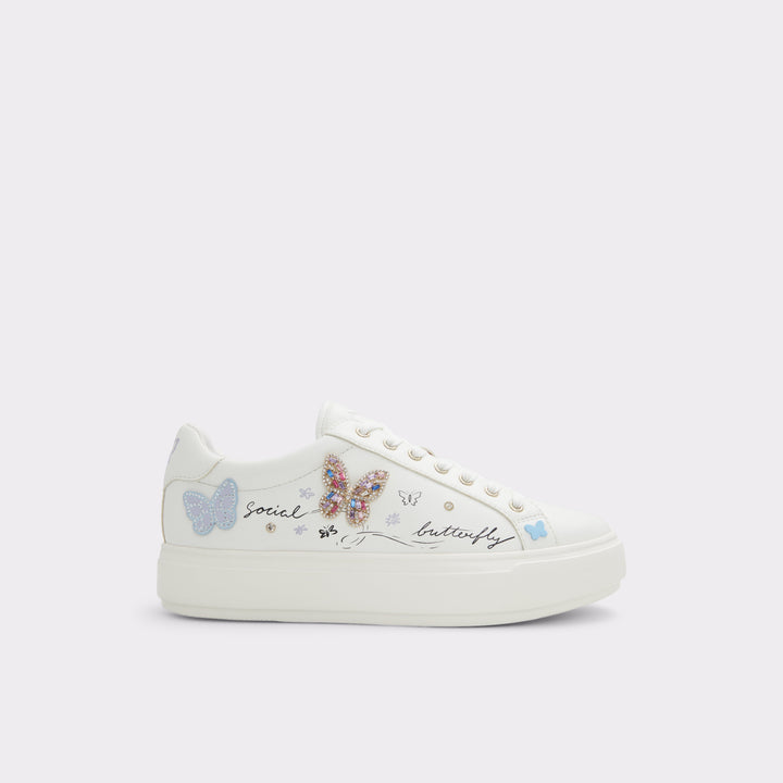 Sapatilhas rasas em branco - GWIRI