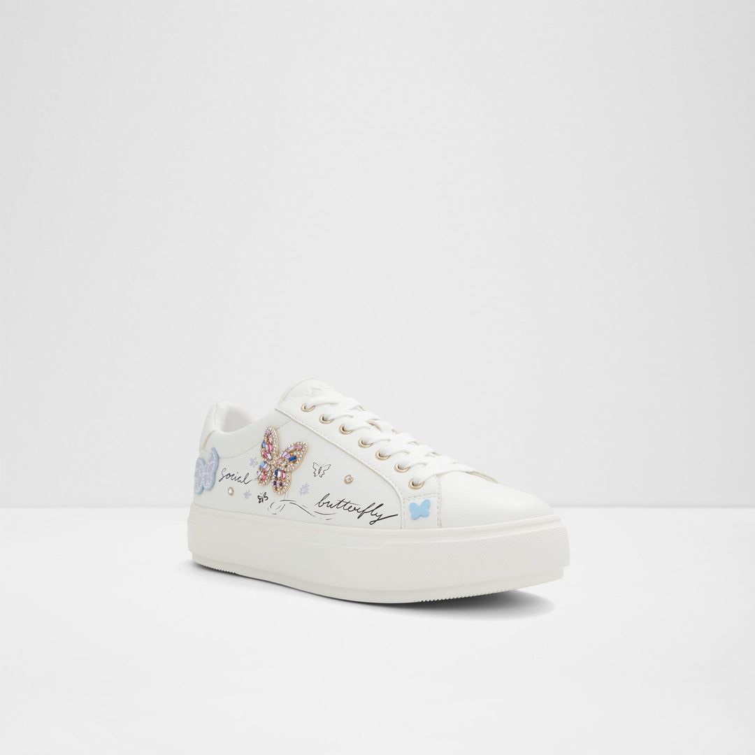 Sapatilhas rasas em branco - GWIRI