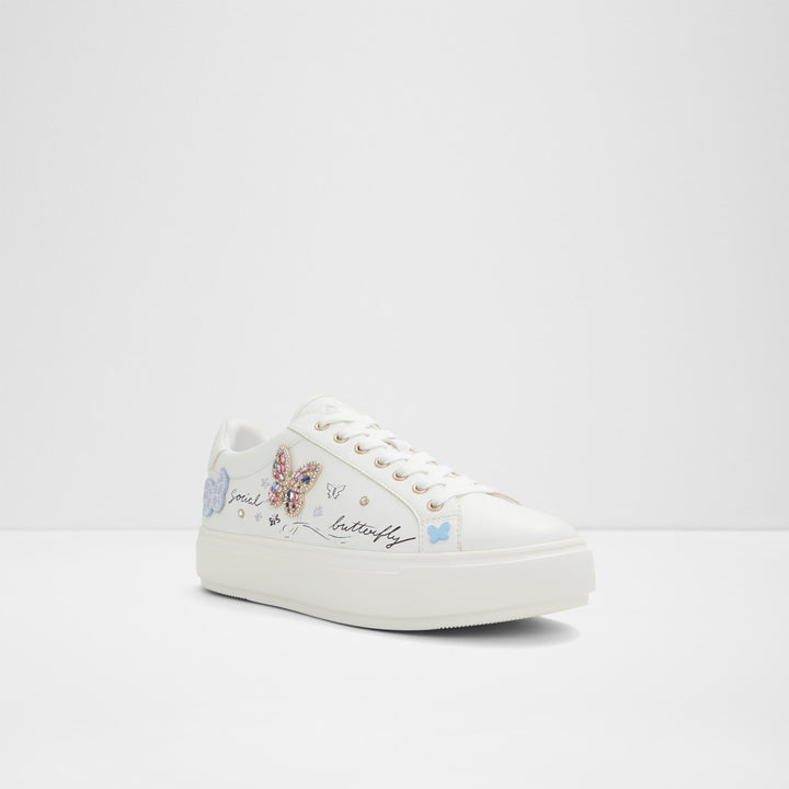 Sapatilhas rasas em branco - GWIRI