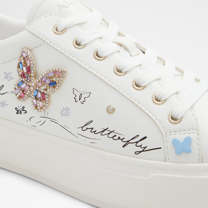 Sapatilhas rasas em branco - GWIRI