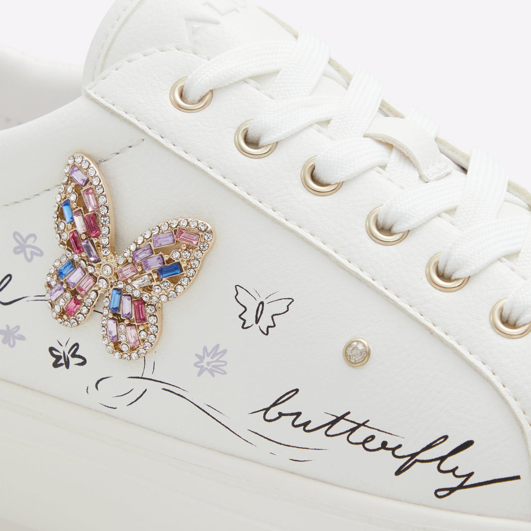 Sapatilhas rasas em branco - GWIRI