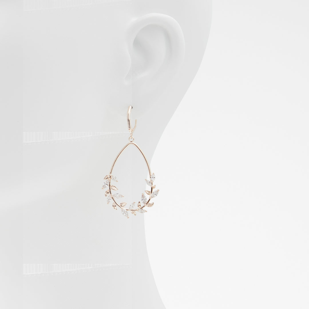 Brincos longos em rosa dourado - HAIATLAN