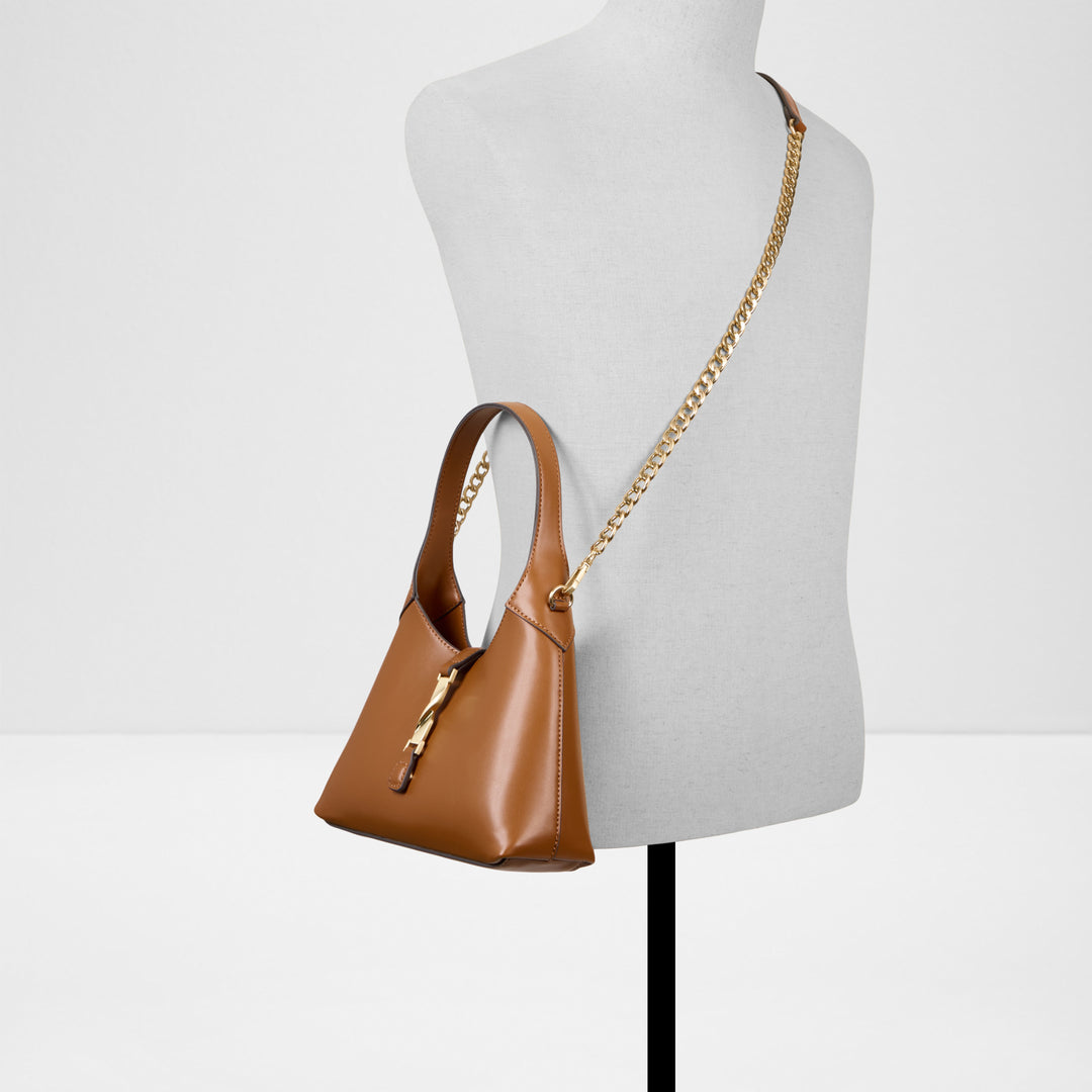 Mala de ombro em cognac - HARPERMINI