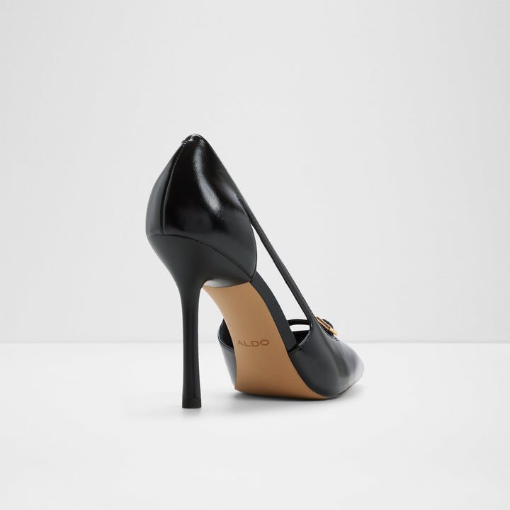 Sapatos em preto, salto fino - HERBEY