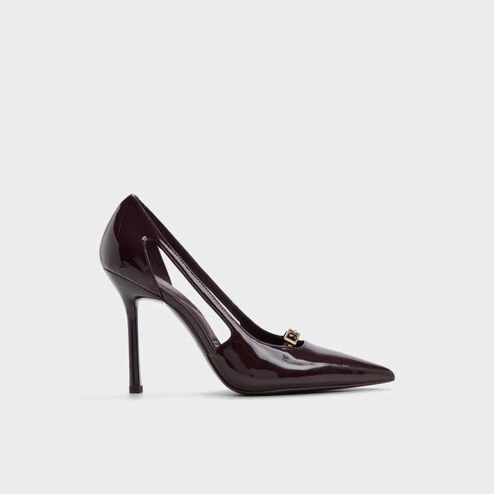 Sapatos em verniz bordô, salto fino - HERBEY
