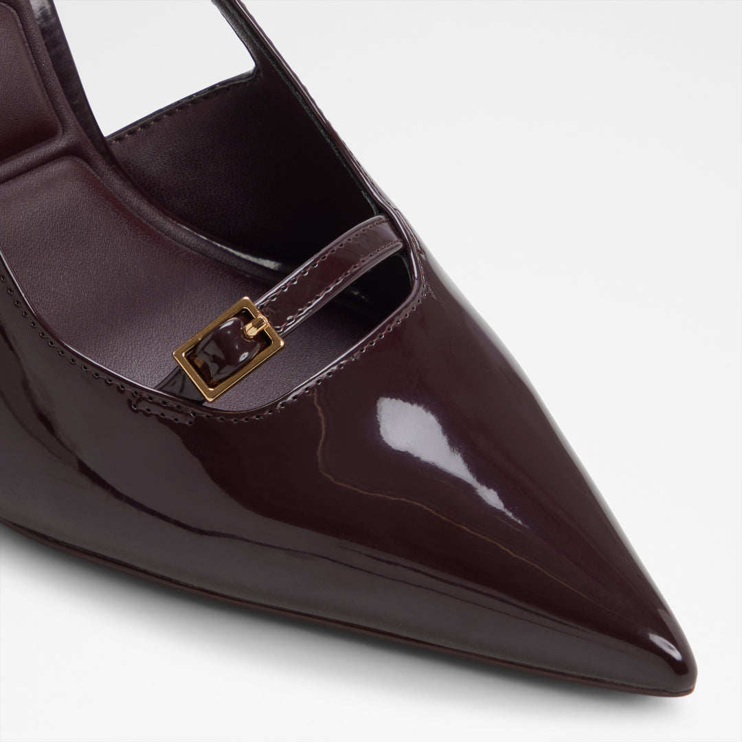 Sapatos em verniz bordô, salto fino - HERBEY