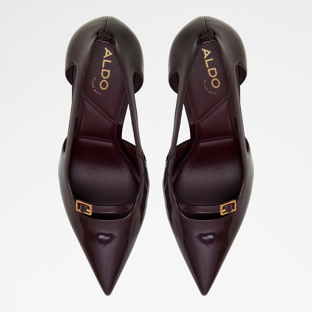 Sapatos em verniz bordô, salto fino - HERBEY