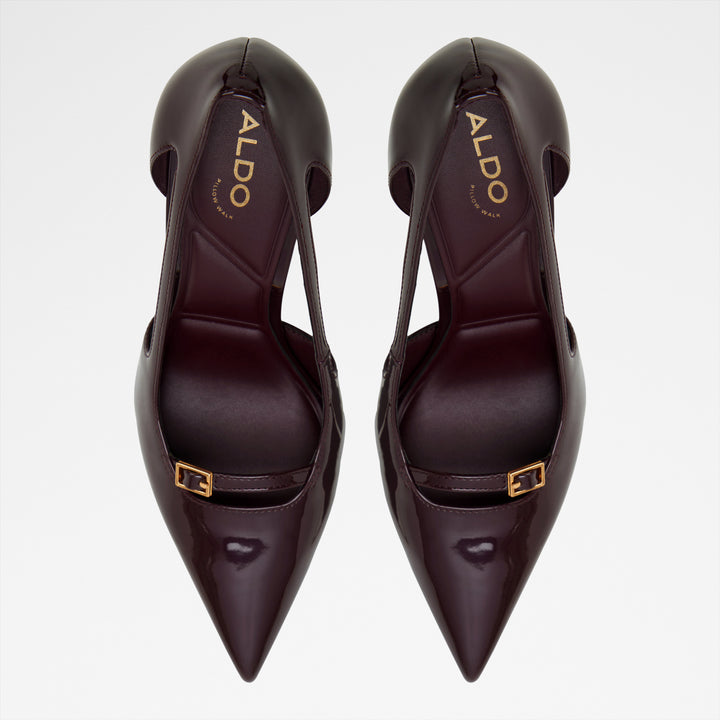 Sapatos em verniz bordô, salto fino - HERBEY