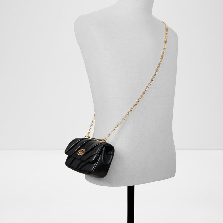 Mala de tiracolo em preto - ISALEA