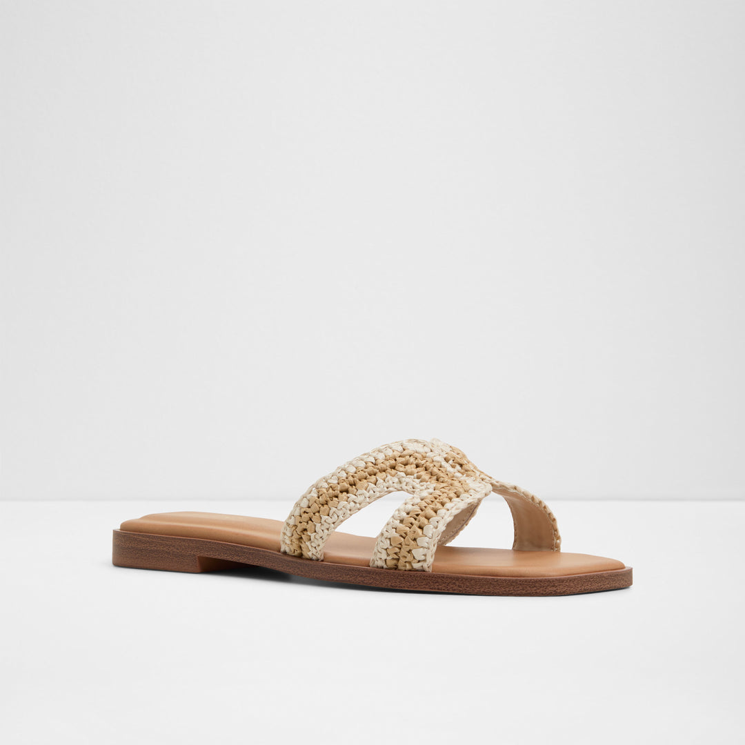 Sandálias rasas em bege - ITSANDAL