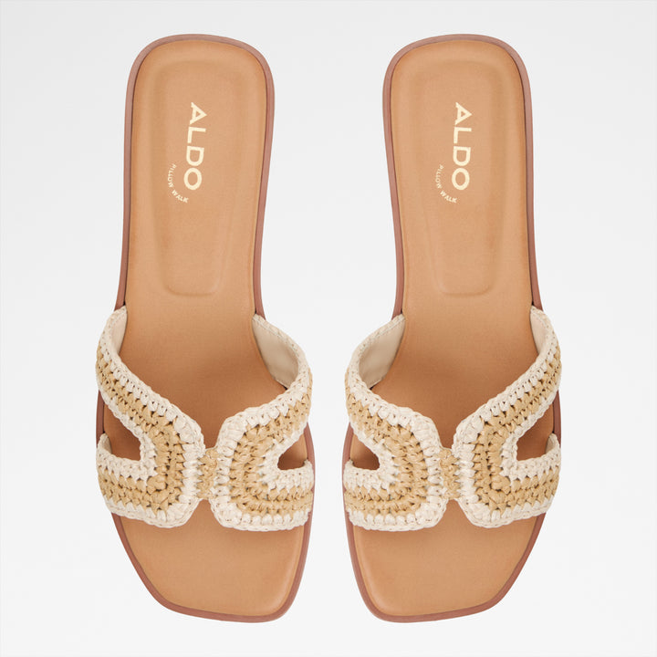 Sandálias rasas em bege - ITSANDAL