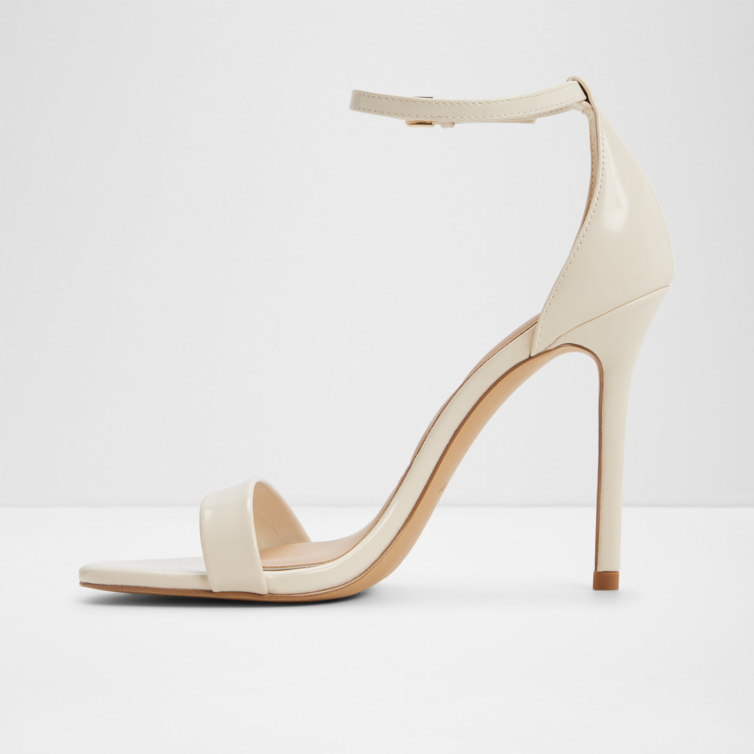 Sandálias em branco cru, salto fino - JACYNTHE