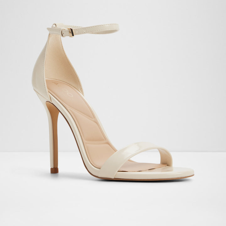 Sandálias em branco cru, salto fino - JACYNTHE