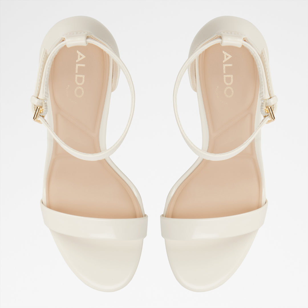 Sandálias em branco cru, salto fino - JACYNTHE