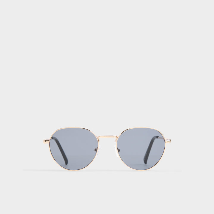 Óculos de Sol Mulher ALDO Dourados Redondos com Lentes Azuis