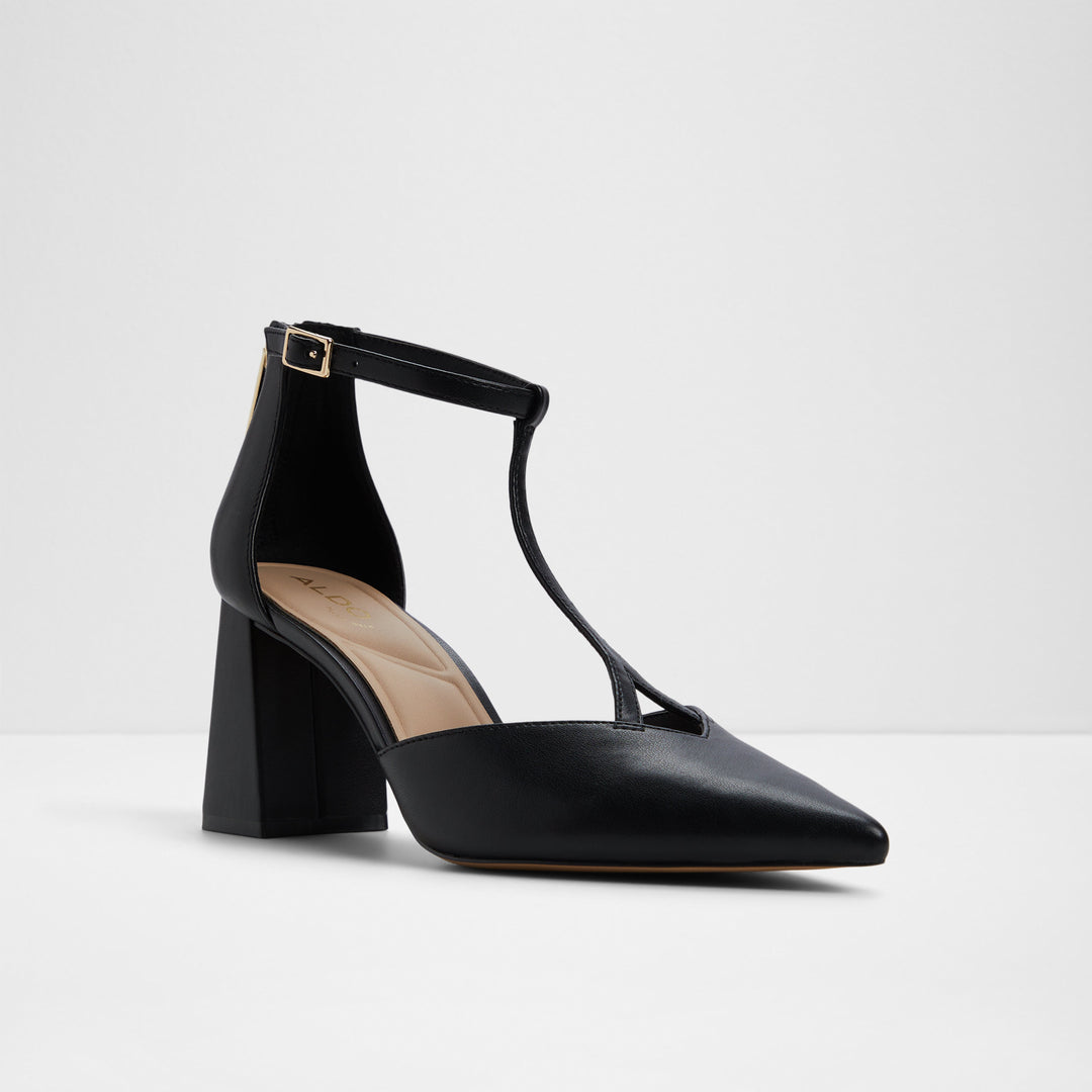 Sapatos em preto, salto em bloco - JESABEL