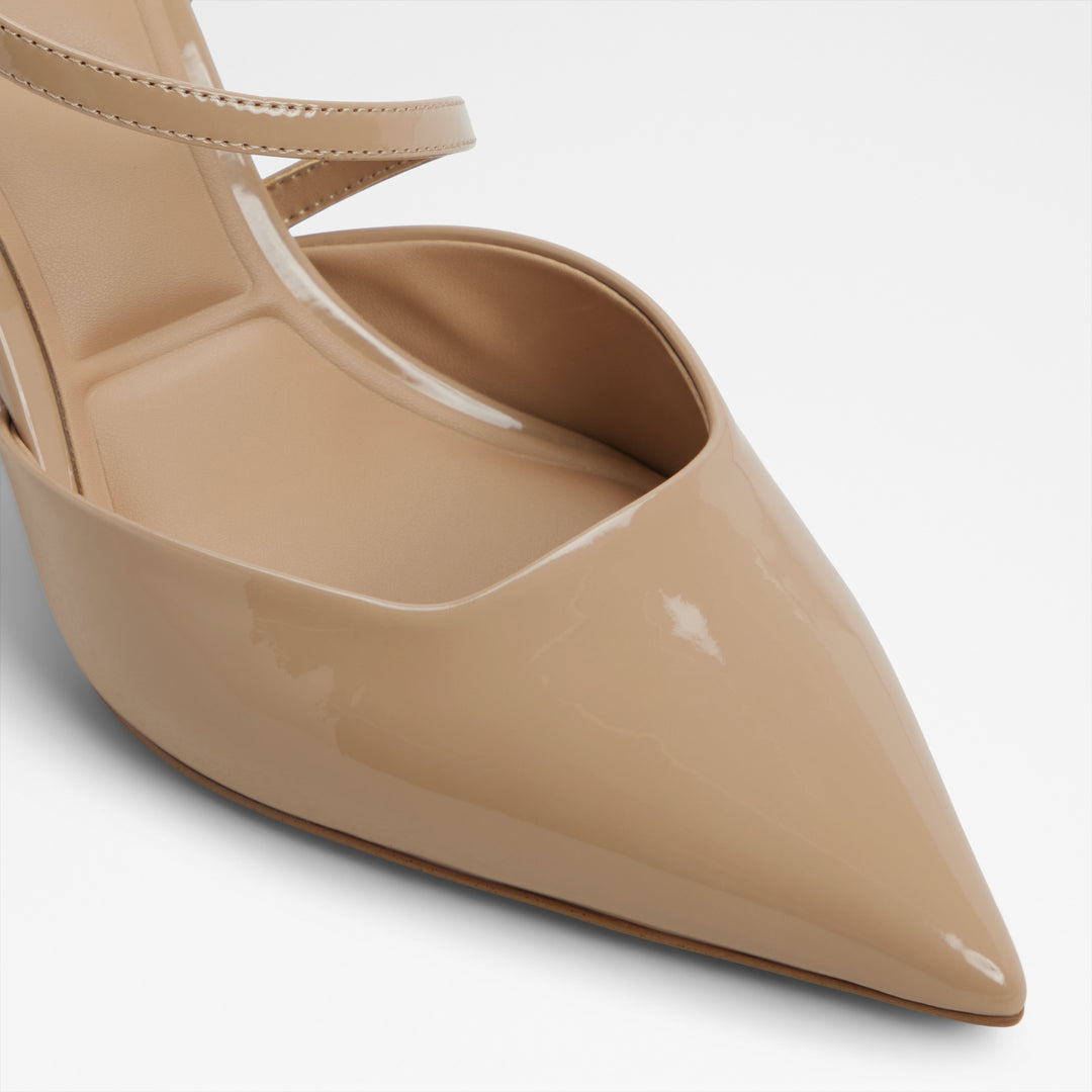 Sapatos em verniz bege, salto em funil - JULEZ