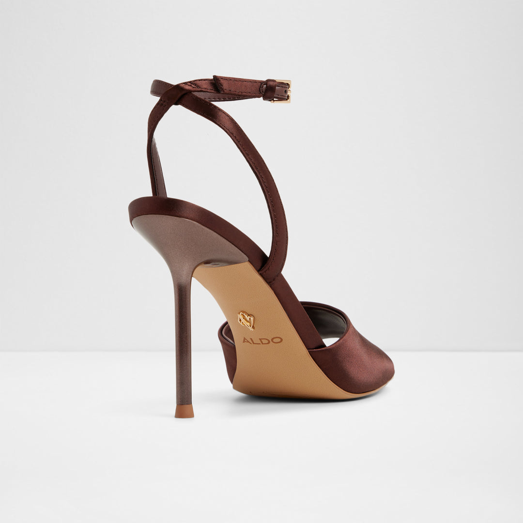 Sandálias em castanho, salto fino - KAIASIEN