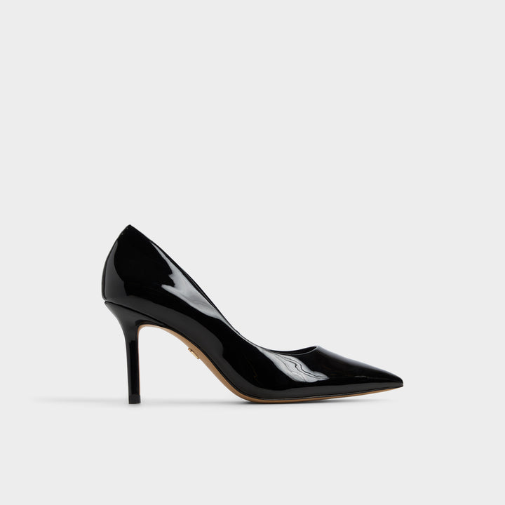 Sapatos em verniz preto, salto fino - KAITIE