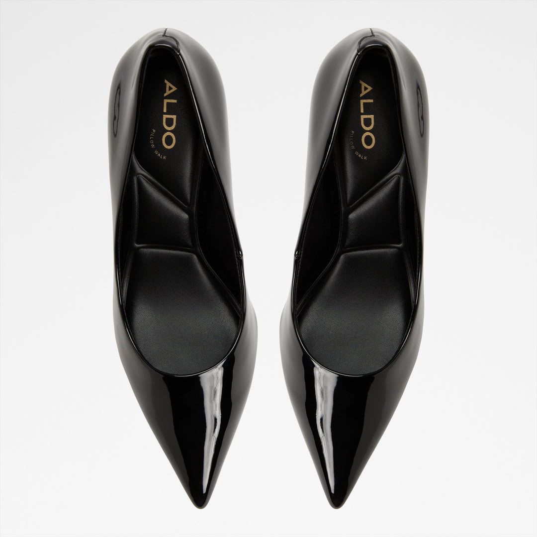 Sapatos em verniz preto, salto fino - KAITIE