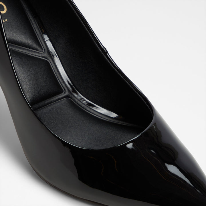 Sapatos em verniz preto, salto fino - KAITIE