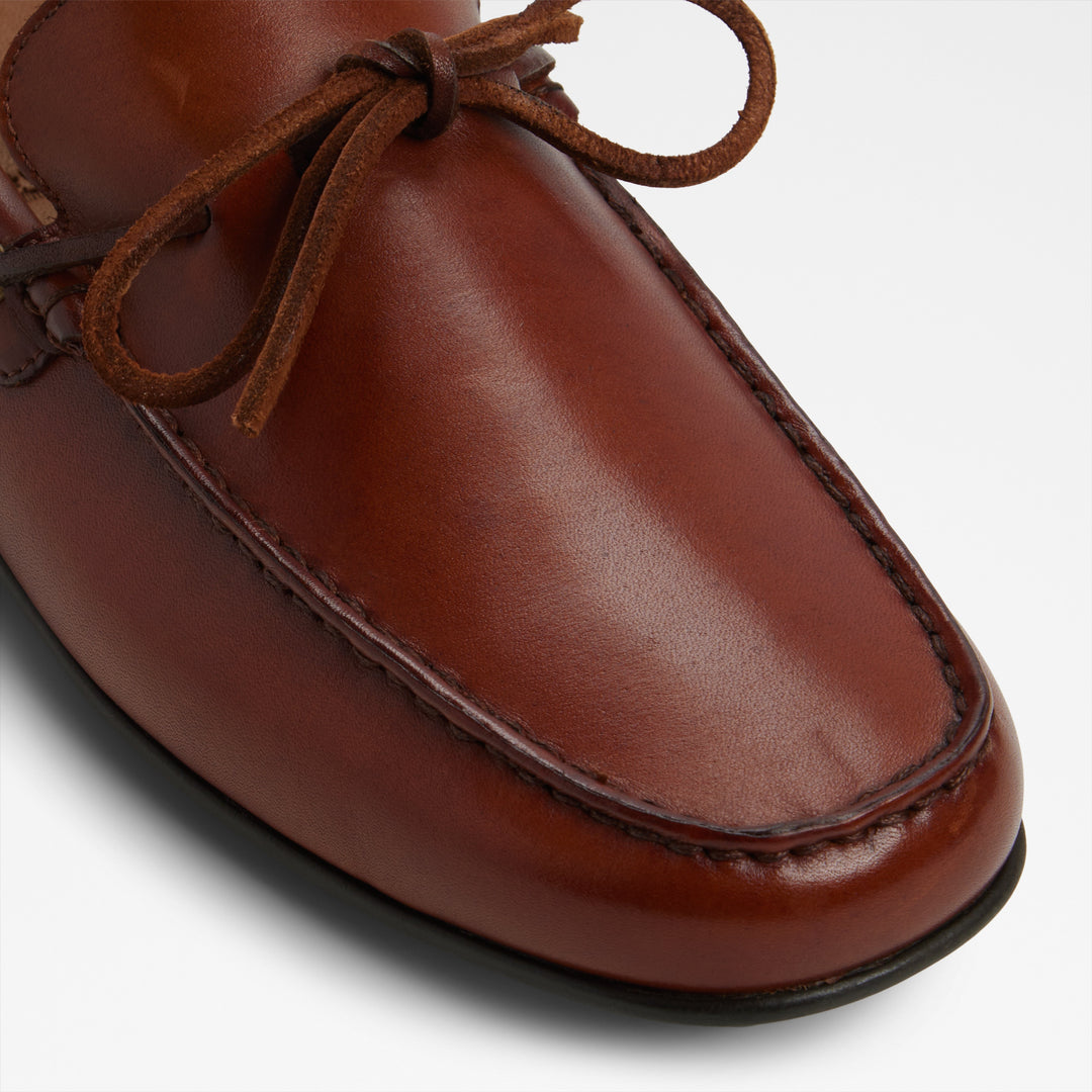 Sapatos de vela em pele cognac - KALEB-IN