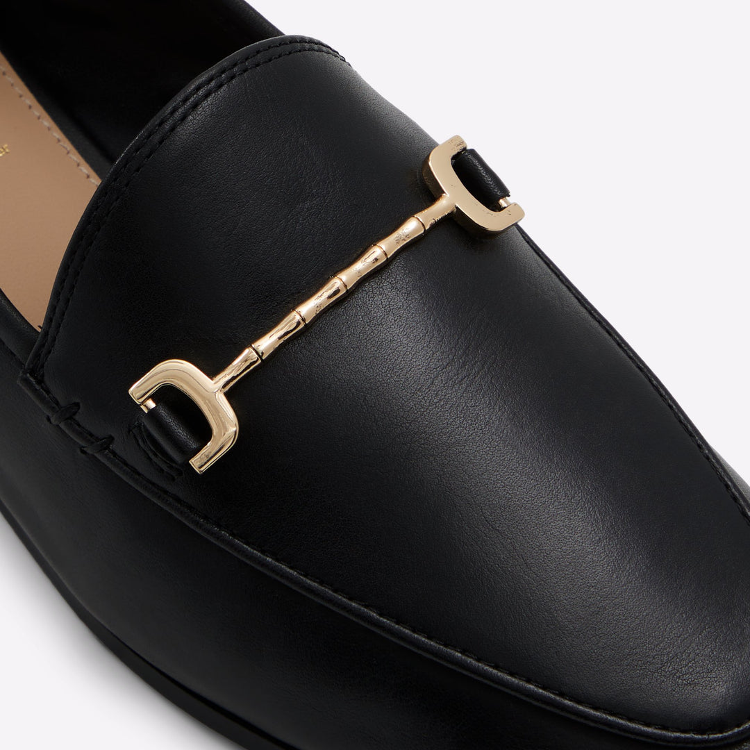 Mocassins rasos em pele preto - KESLEY