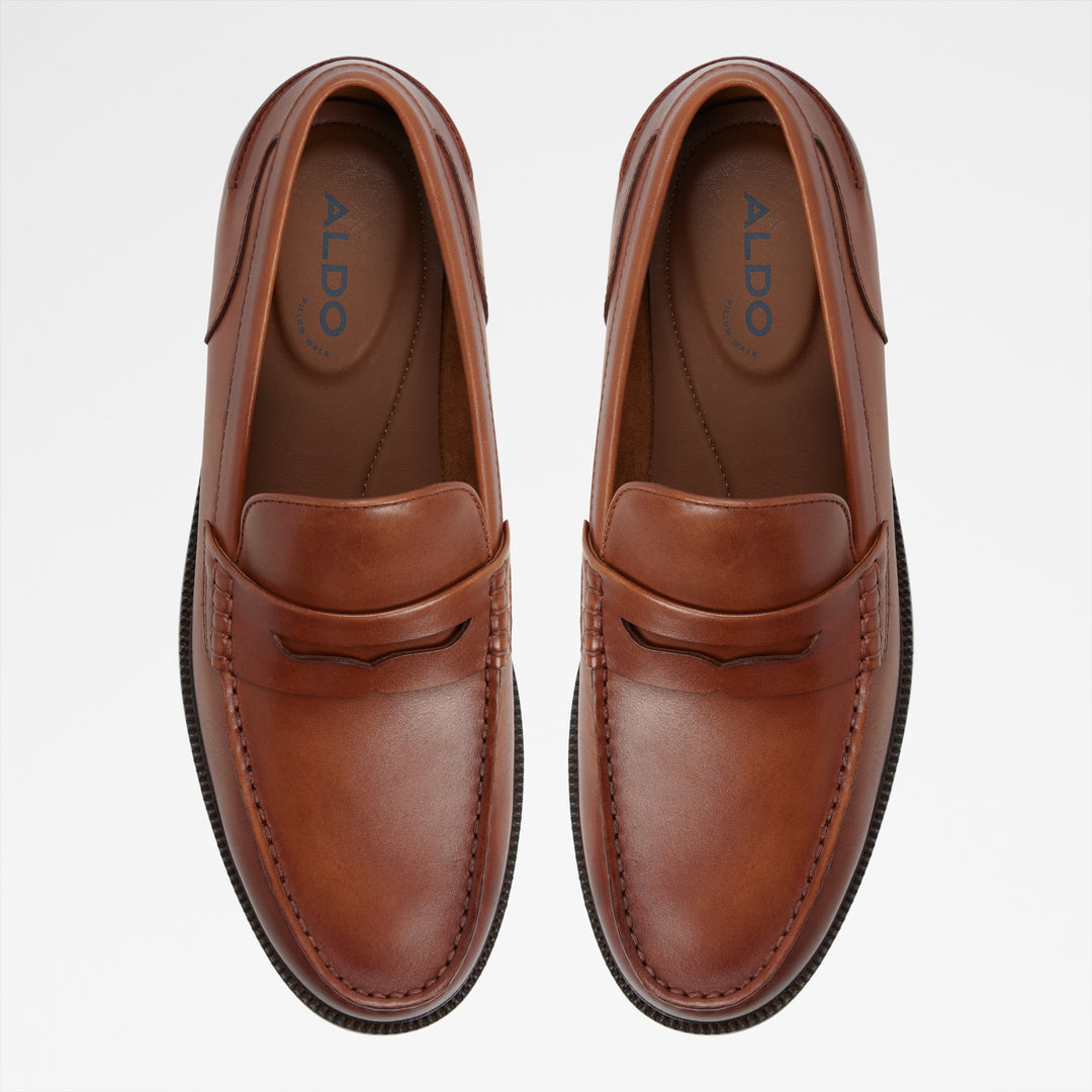 Mocassins em pele cognac - KIERAN