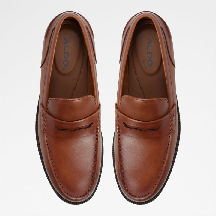Mocassins em pele cognac - KIERAN