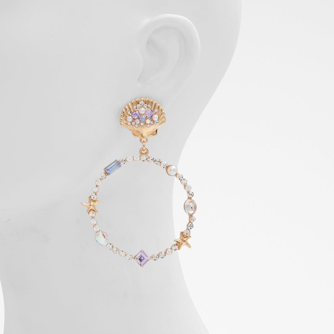 Brincos longos em dourado - KIRIKEE