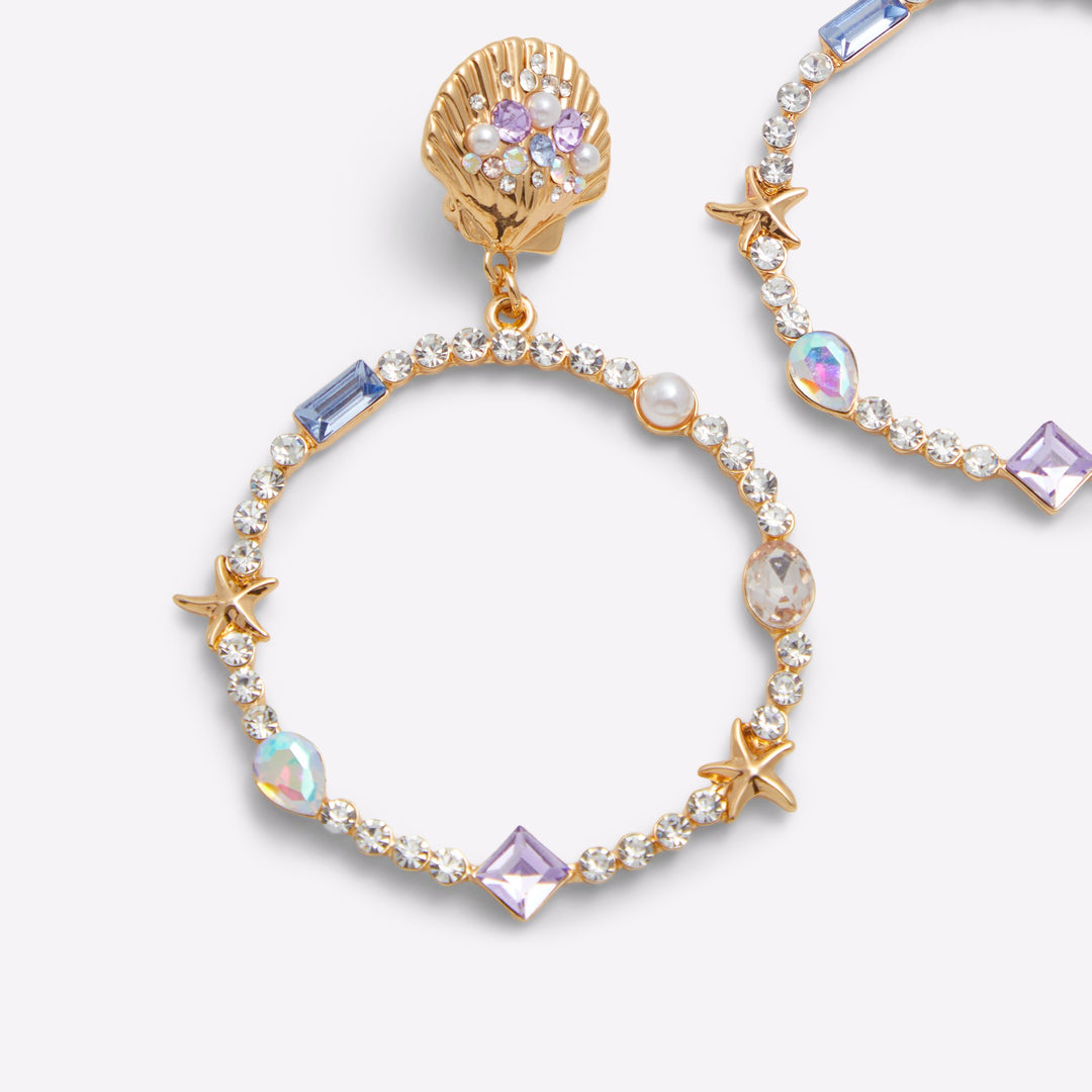 Brincos longos em dourado - KIRIKEE