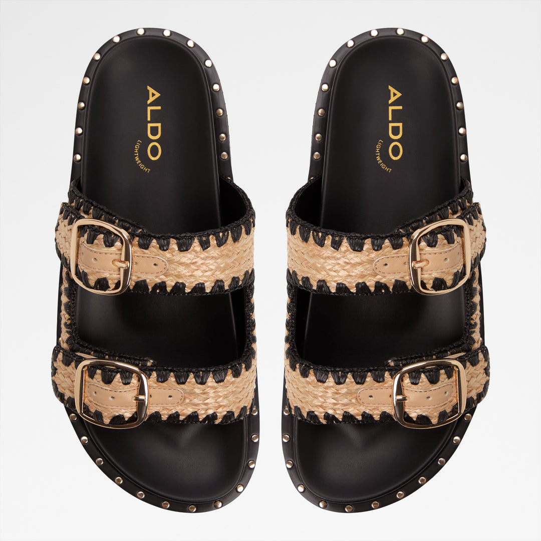 Sandálias rasas em preto - KRAVIS