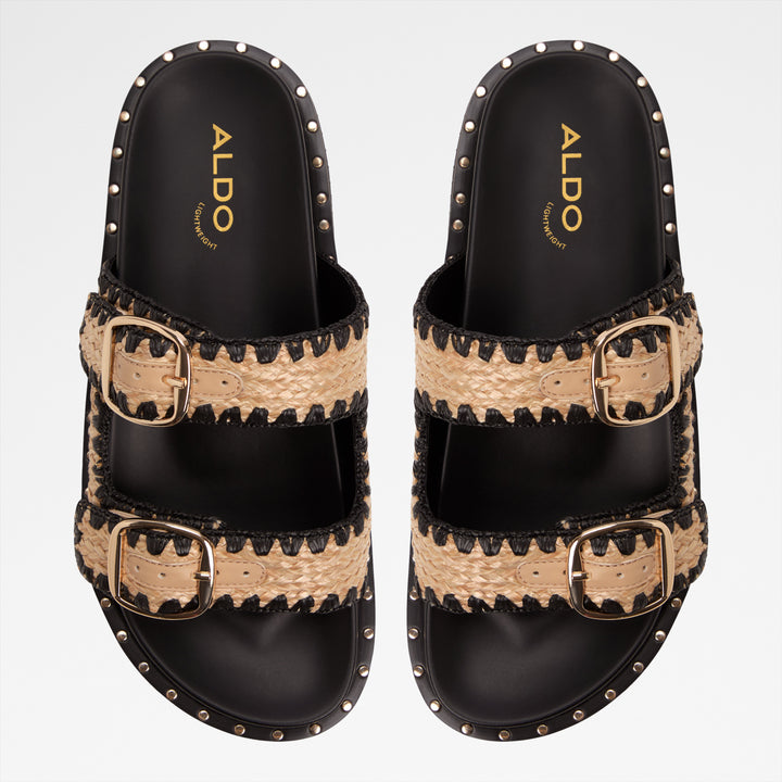 Sandálias rasas em preto - KRAVIS