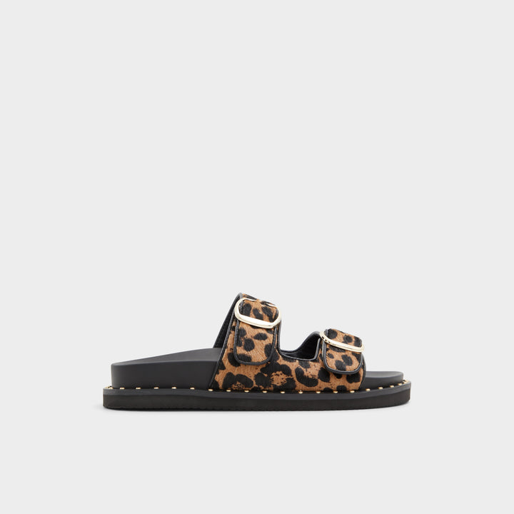 Sandálias rasas em pele multicor - KRAVIS