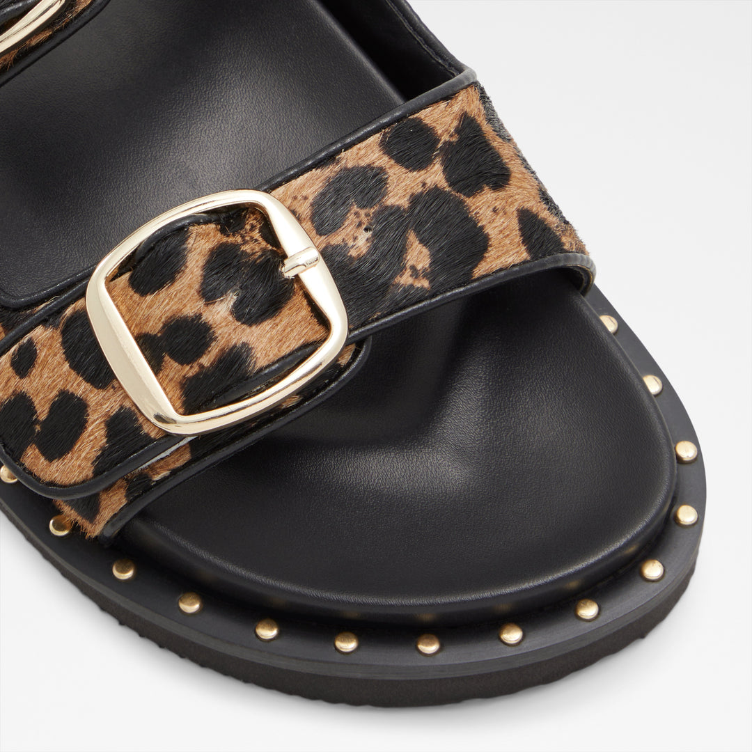 Sandálias rasas em pele multicor - KRAVIS