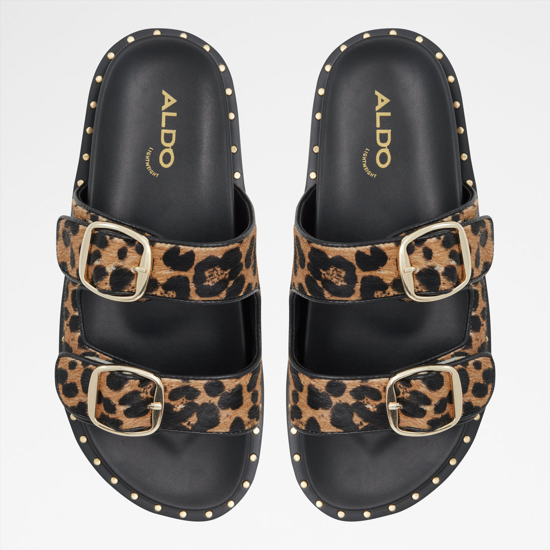 Sandálias rasas em pele multicor - KRAVIS