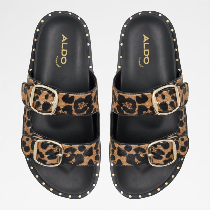 Sandálias rasas em pele multicor - KRAVIS