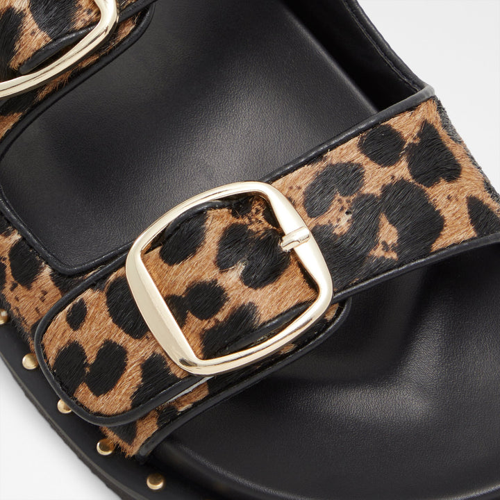 Sandálias rasas em pele multicor - KRAVIS